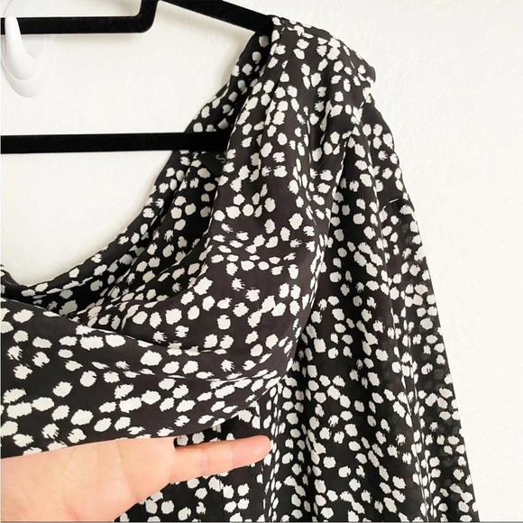 SALONI off the shoulder silk top Sz 8 - Picture 3 of 8